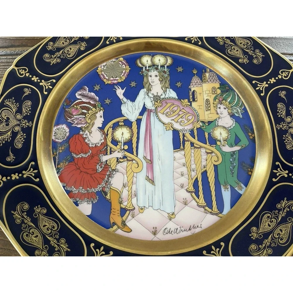 Hutschenreuther 1979 Christmas Plate Ole Winther‎ 12